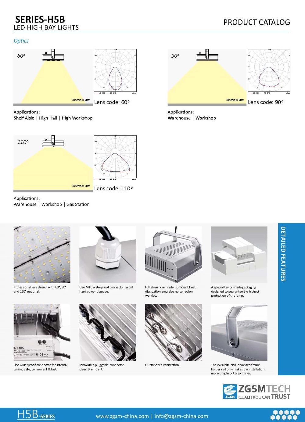 Motion sensor new 50W linear led high bay light
